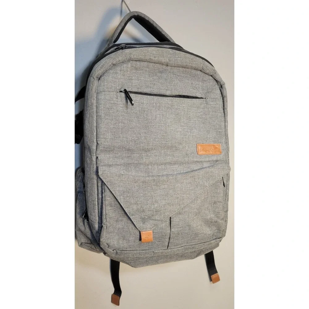 Hap Tim Multifunction Large Baby Diaper Bag Backpack With Changing Pad Dark Gray